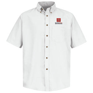 Toyota® Men's Short Sleeve Poplin Dress Shirt - Service Center Logo - White - 5532WH