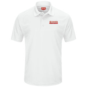 Toyota® Men's Short Sleeve Performance Knit® Pocketless Core Polo - Genuine Parts Logo