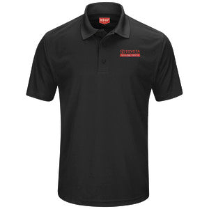 Toyota® Men's Short Sleeve Performance Knit® Pocketless Core Polo - Genuine Parts Logo