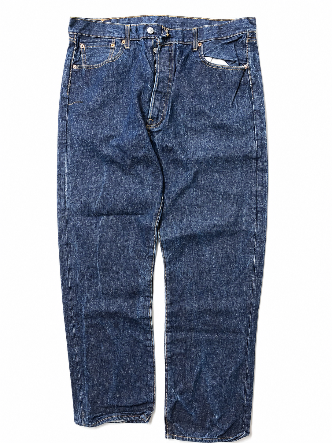 Levi's 501 Original Fit Jeans – Dark Wash Denim (42x36) (Return) (Clearance)