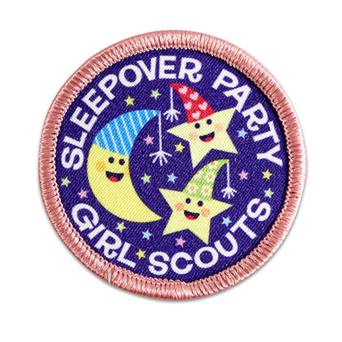 Girl Scouts Sleepover Party Moon And Stars Iron On Fun Patch