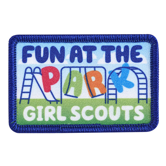 Girl Scouts Fun At The Park Iron On Fun Patch