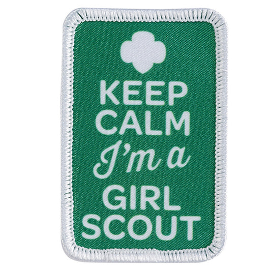 Girl Scouts Keep Calm I'm A Girl Scout Sew On Fun Patch