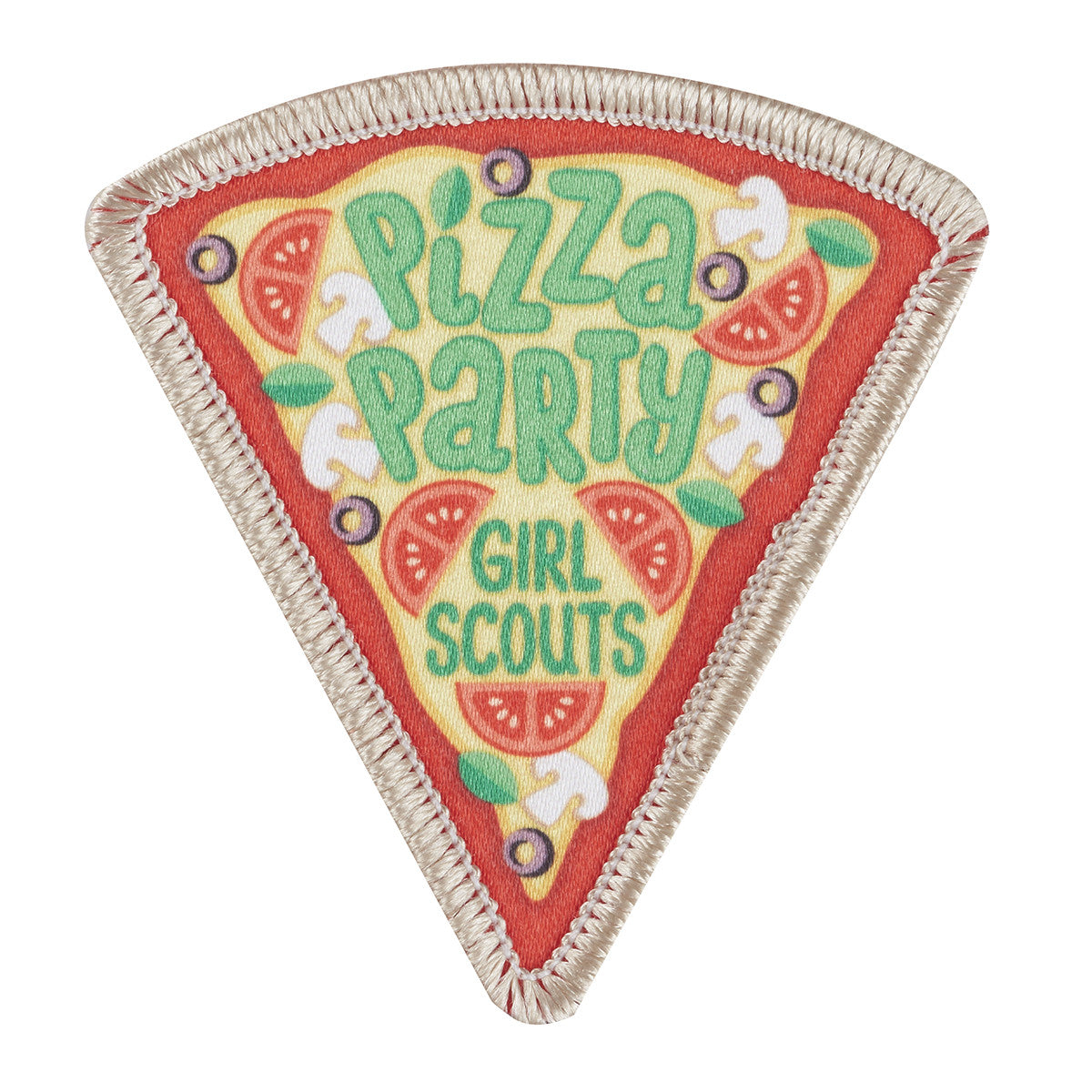 Girl Scouts Pizza Party Slice Sew On Fun Patch