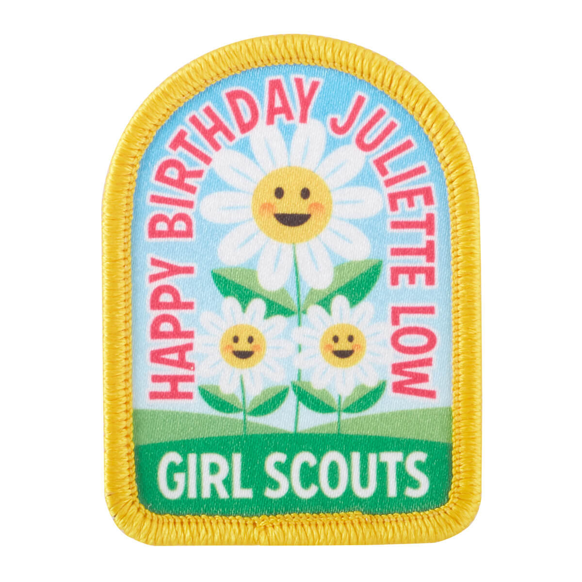 Girl Scouts Happy Birthday Juliette Gordon Low Daisies Sew On Fun Patch