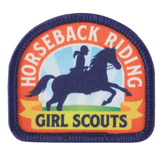 Girl Scouts Horseback Riding Sew On Fun Patch