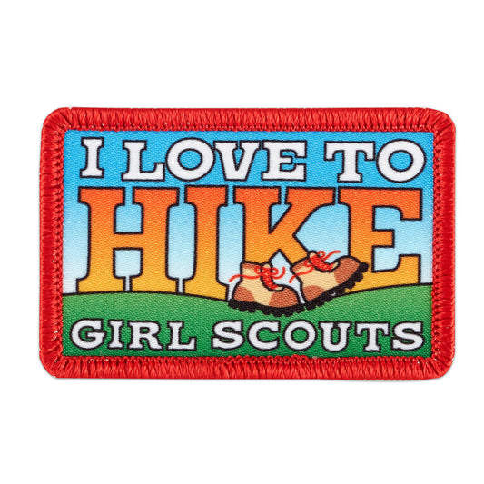 Girl Scouts I Love To Hike Sew On Fun Patch