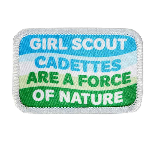 Girl Scouts Cadettes Are A Force Sew On Fun Patch