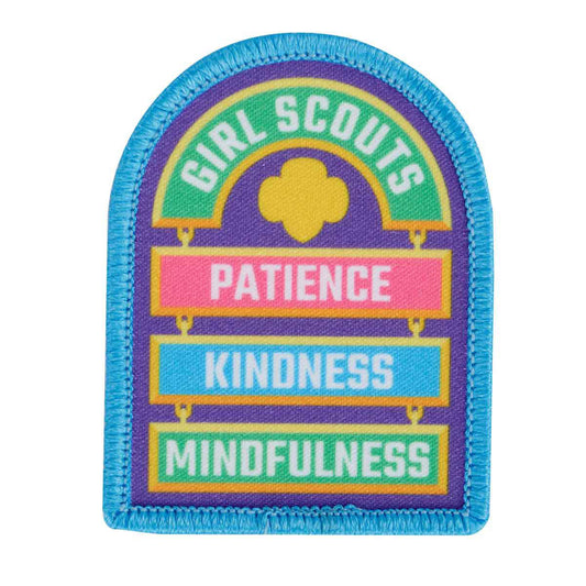 Girl Scouts Patience, Kindness, Mindfulness Sew On Fun Patch