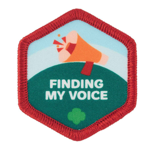 Girl Scouts Cadette Mental Wellness Sew-On Patch — Finding My Voice - 57291