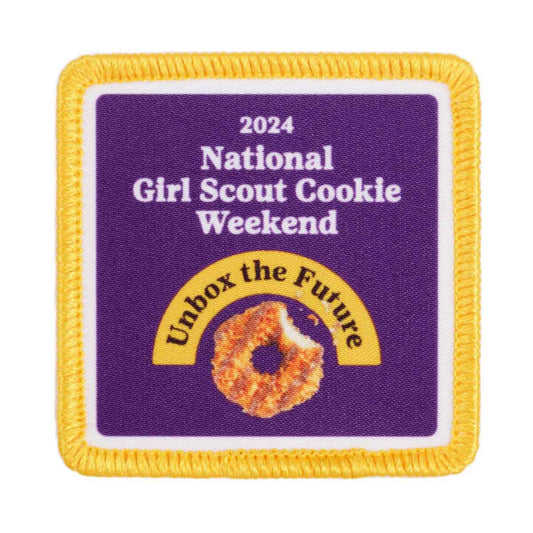 Girl Scouts 2024 National Girl Scout Cookie Weekend Sew-On Patch - 57296