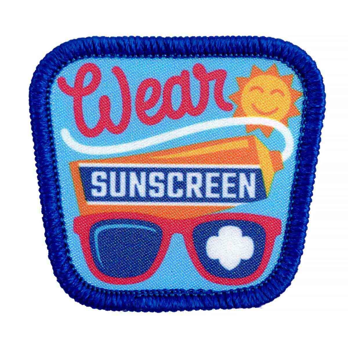 Girl Scouts Wear Sunscreen Sew-On Patch- 57305
