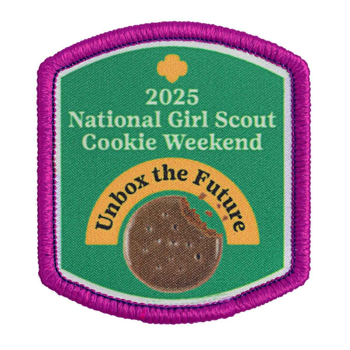 Girl Scouts 2025 National Girl Scout Cookie Weekend Sew-On Patch - 57354