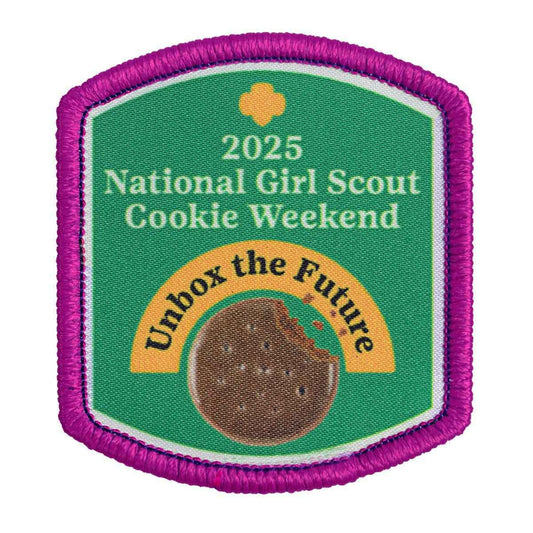 Girl Scouts 2025 National Girl Scout Cookie Weekend Sew-On Patch - 57354