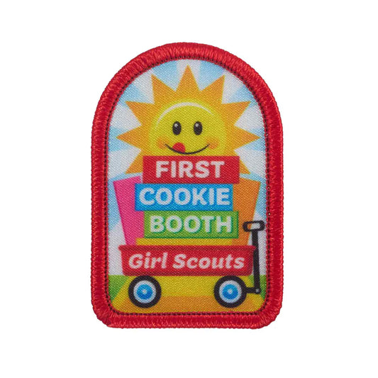 Girl Scout First Cookie Booth Wagon Sew-On Patch