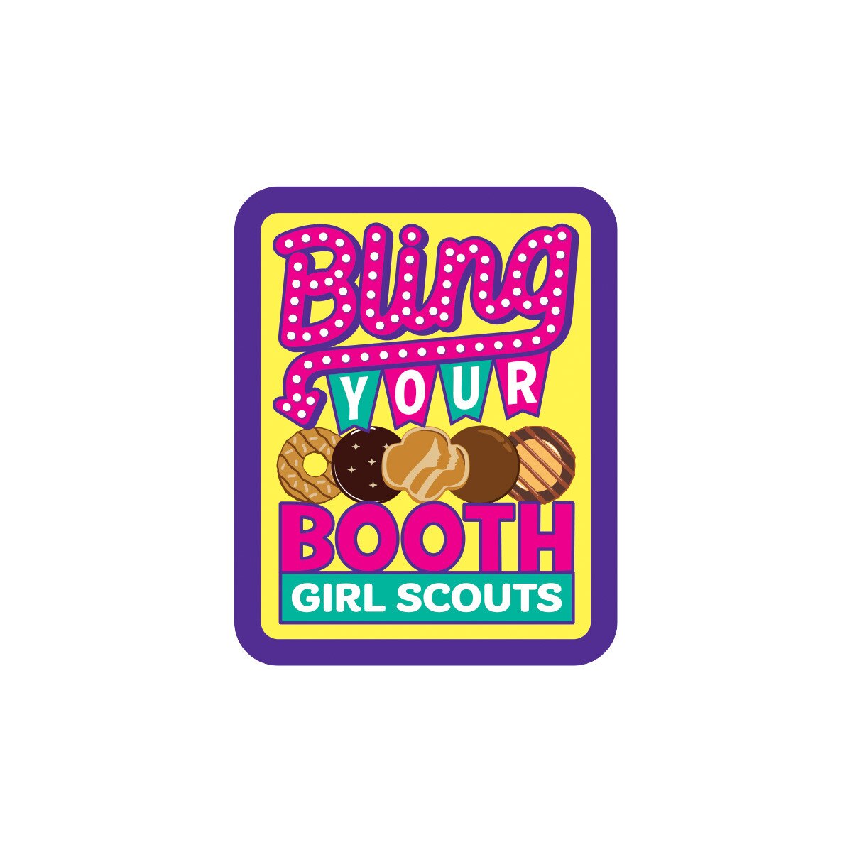 Girl Scout Bling Your Booth Sew-On Patch