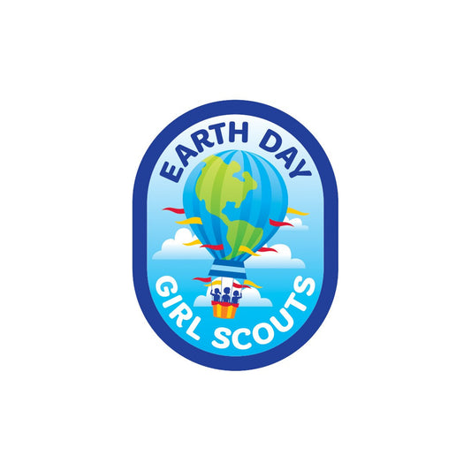 Girl Scouts Earth Day Hot Air Balloon Sew-On Patch - 57414