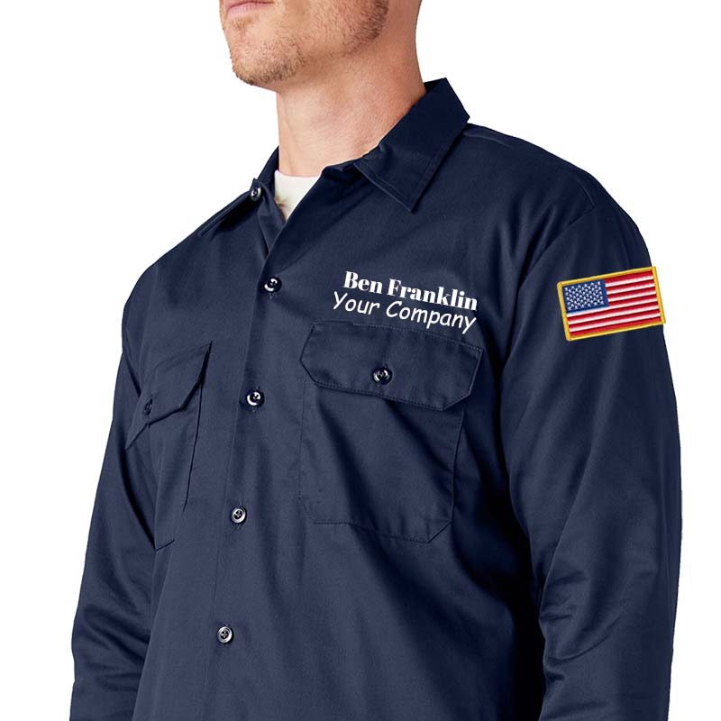 Dickies Long Sleeve Work Shirt - Basics Clothing Store