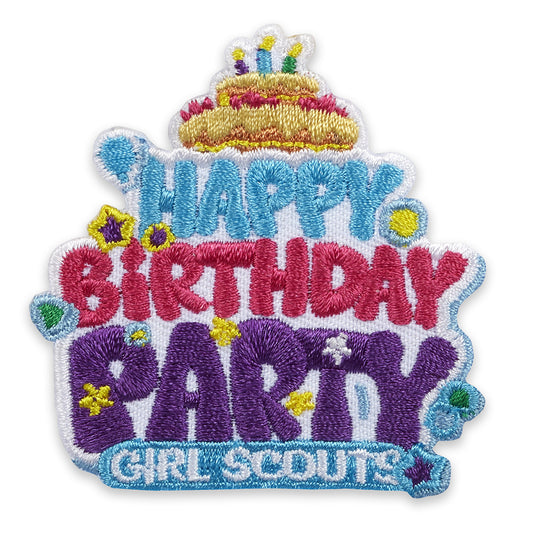 Girl Scouts Happy Birthday Party Iron On Fun Patch