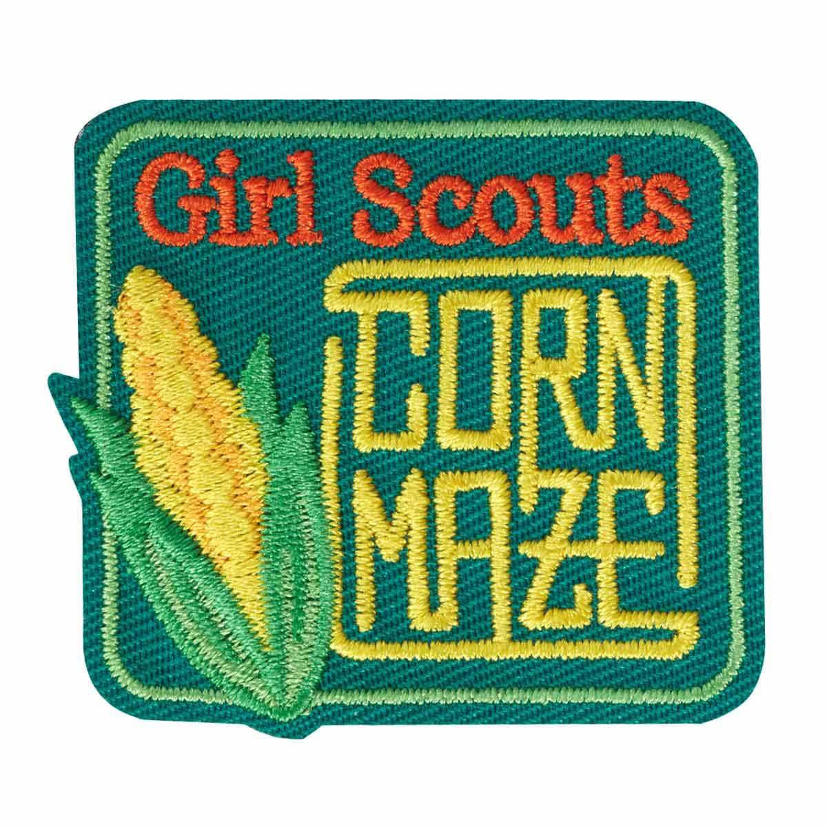 Girl Scouts Corn Maze Iron On Fun Patch