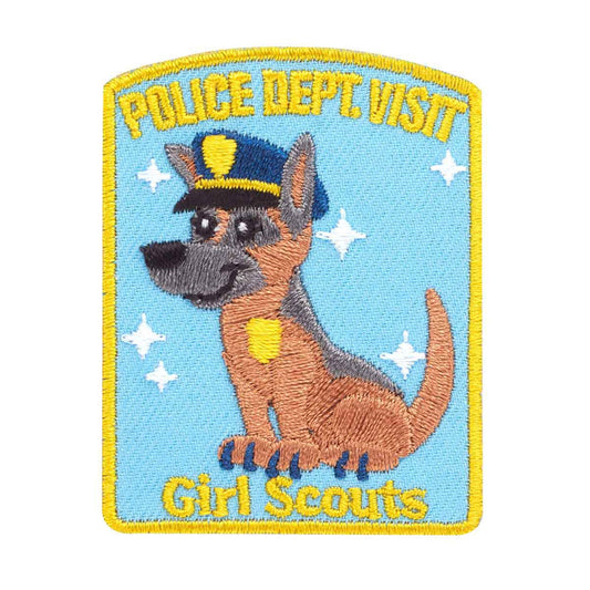 Girl Scouts Police Dog Visit Iron On Fun Patch