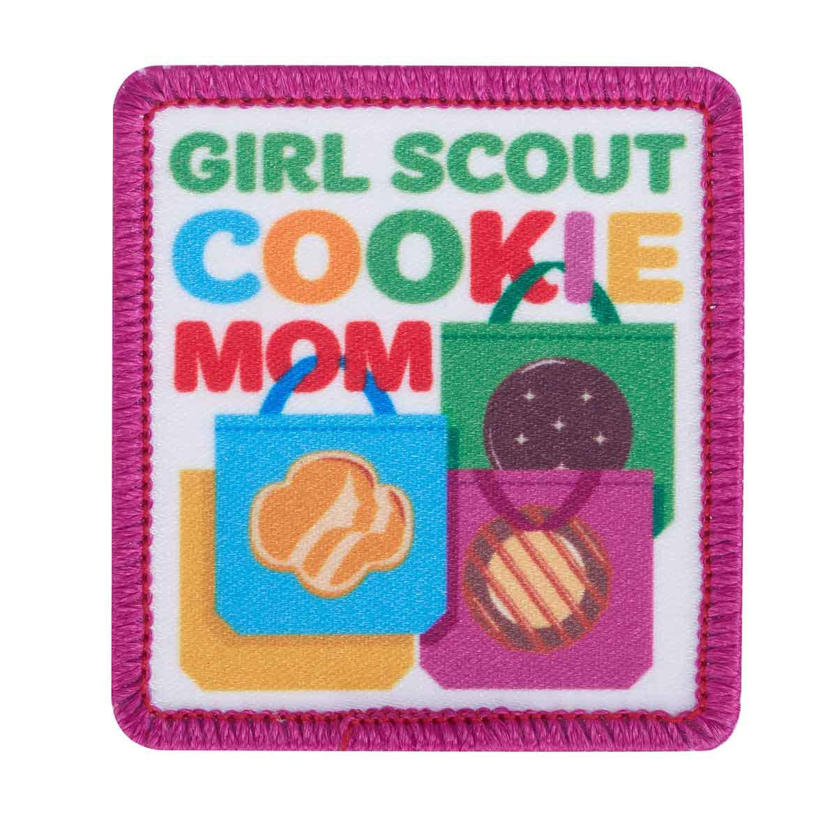 Girl Scout Cookie Mom Cookie Box Iron On Fun Patch