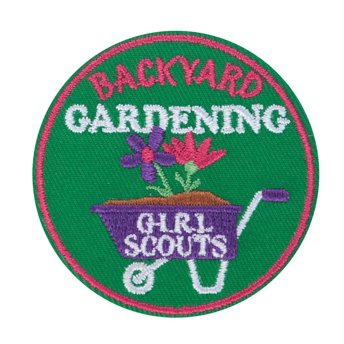 Backyard Gardening Fun Iron-On Patch