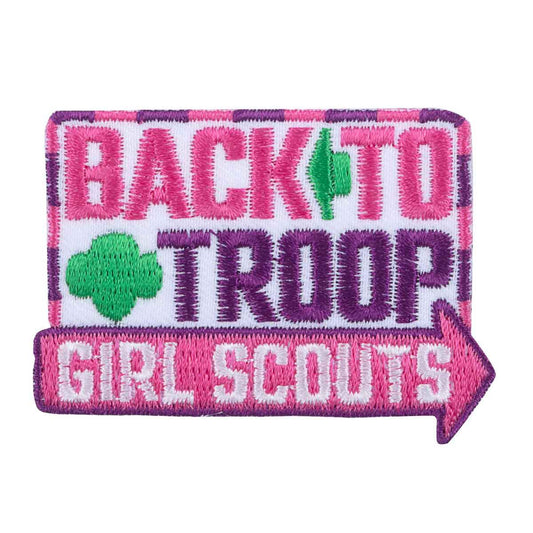 Girl Scouts Back To Troop Arrows Iron On Fun Patch