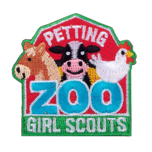 Girl Scouts Petting Zoo Iron-On Fun Patch