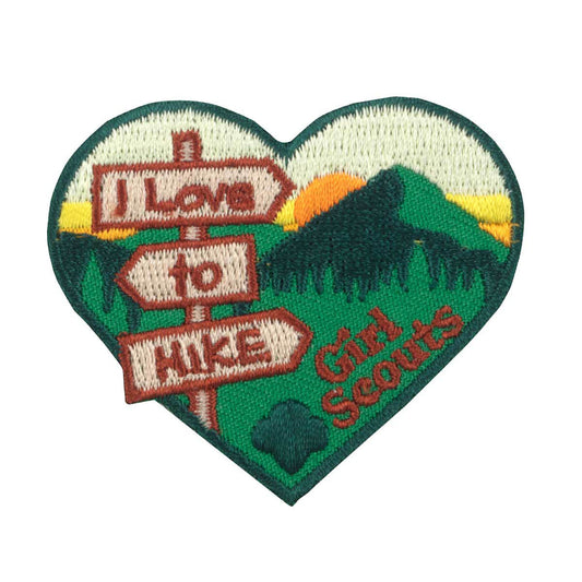 Girl Scouts Love To Hike Iron On Fun Patch