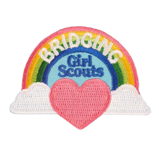 Girl Scouts Bridging Rainbow Iron On Fun Patch