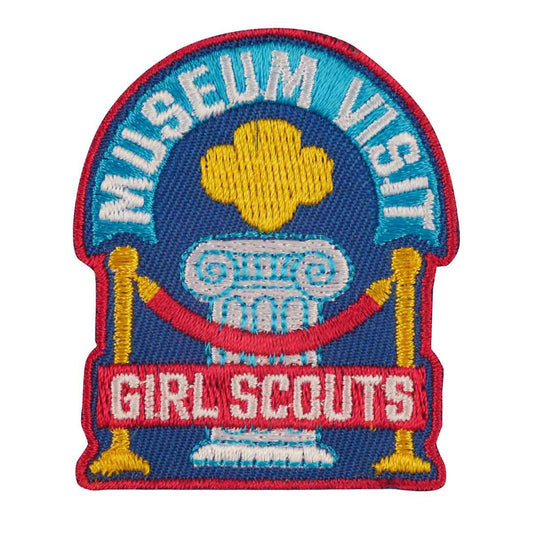 Girl Scouts Museum Visit Trefoil Iron On Fun Patch