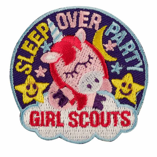 Girl Scouts Sleepover Party Iron On Fun Patch