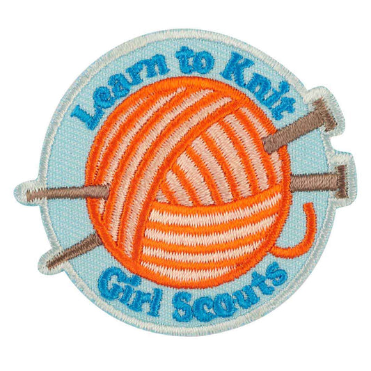 Girl Scouts Learn To Knit Iron On Fun Patch