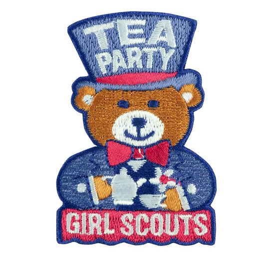 Girl Scouts Tea Party Iron On Fun Patch