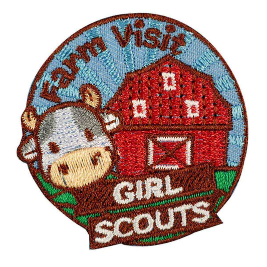 Girl Scouts Farm Visit Iron On Fun Patch