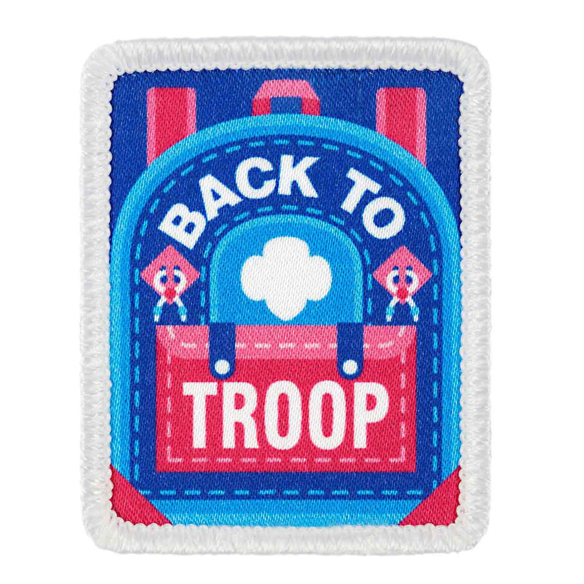 Back To Troop Backpack Iron-On Patch