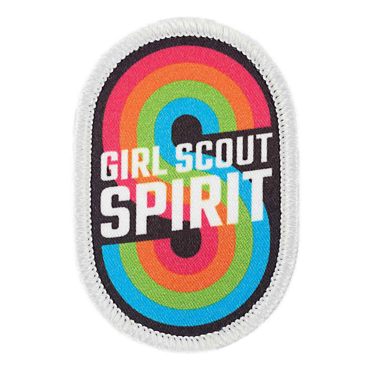 Girl Scout Spirit Retro Iron-On Patch