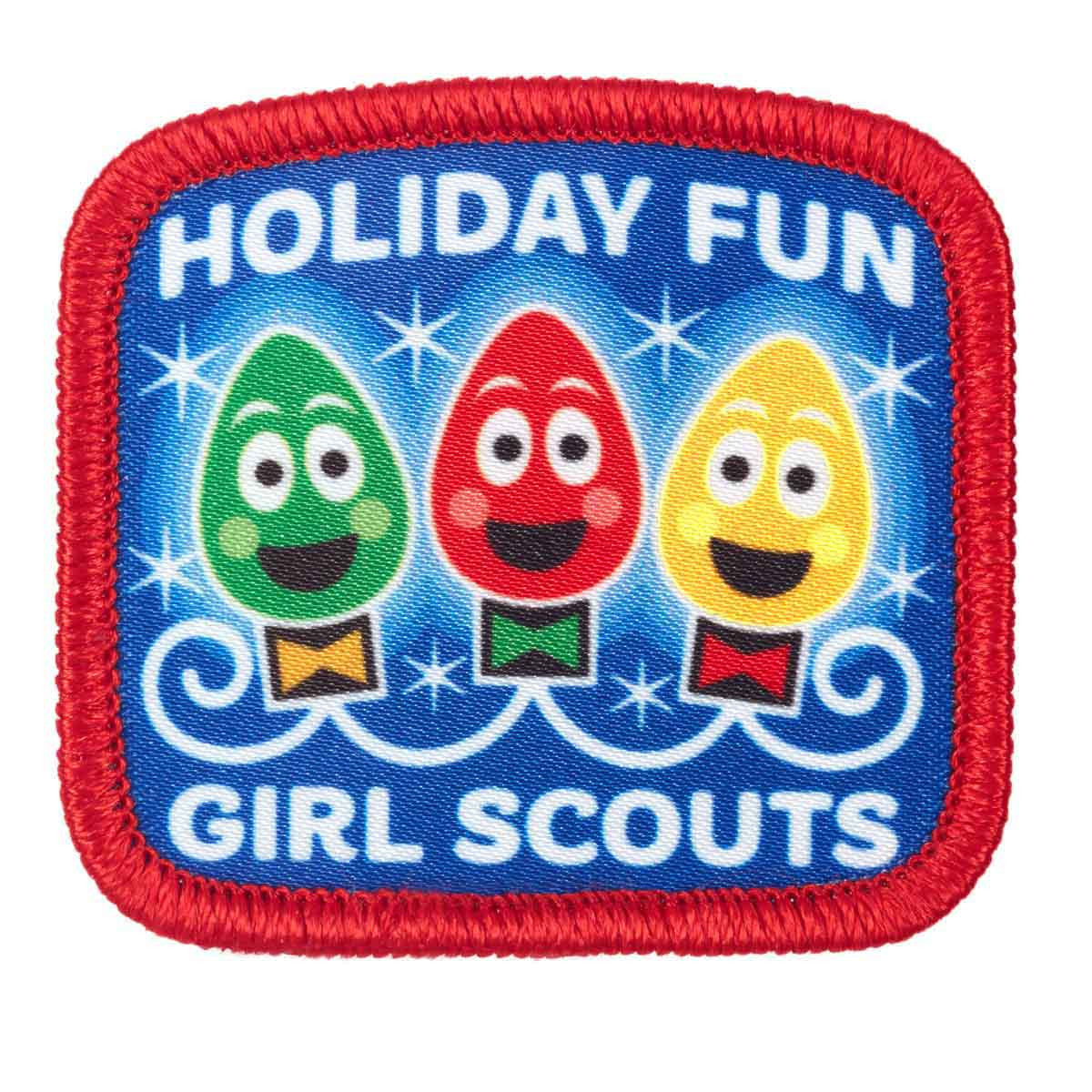 Holiday Fun Singing Lights Iron-On Patch