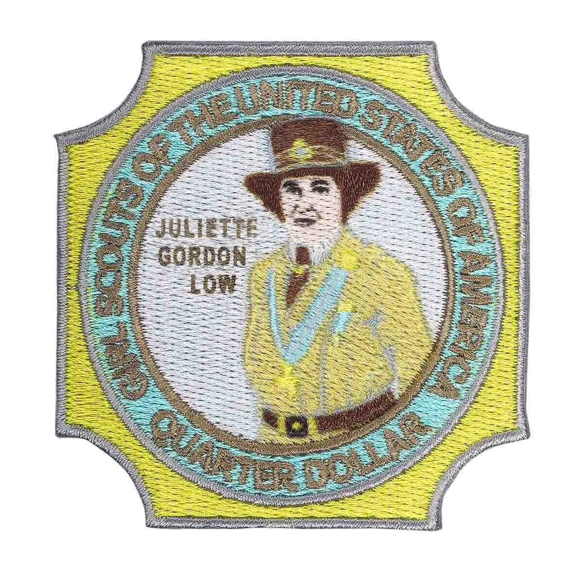 Girl Scouts Juliette Gordon Low Quarter Iron-On Patch - 58923