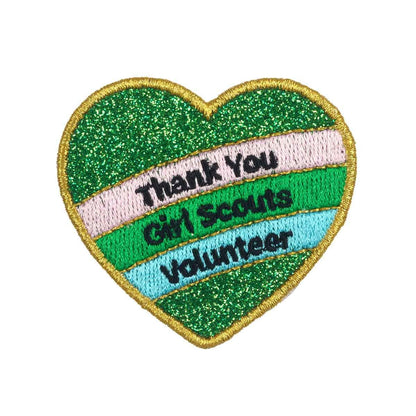 Girl Scouts Girl Scouts x Supermix Studio Thank You Volunteer Heart Iron-On Super Fun Patch - 58928