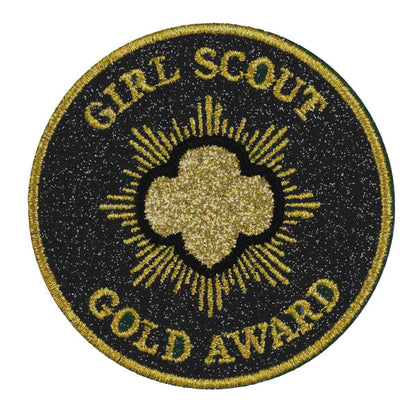 Girl Scouts Girl Scouts Gold Award Glitter Iron-On Super Fun Patch - 58941