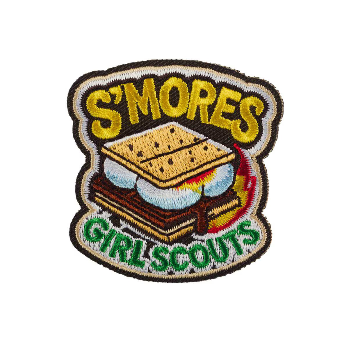Girl Scout S'mores Iron-On Patch