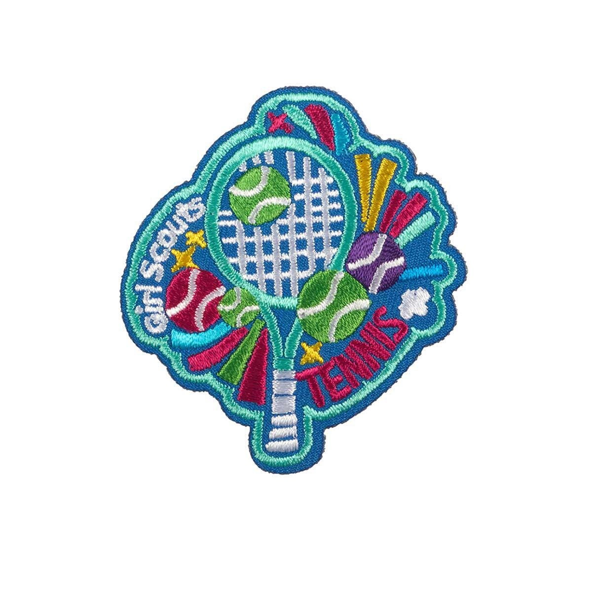 Girl Scouts Tennis Iron-On Patch - Basics Clothing Store