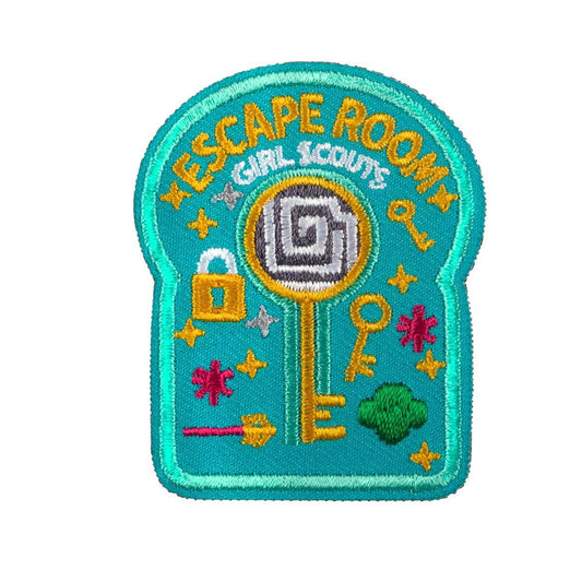 Girl Scouts Escape Room Iron-On Patch - 59065