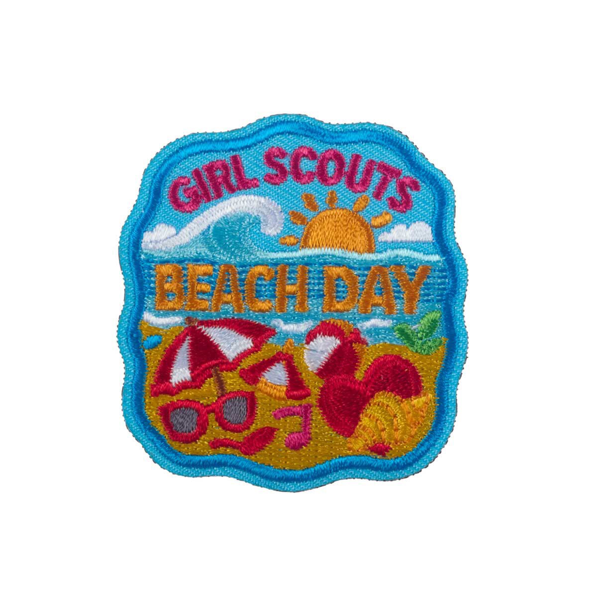 Girl Scouts Beach Party Iron-On Patch - 59072