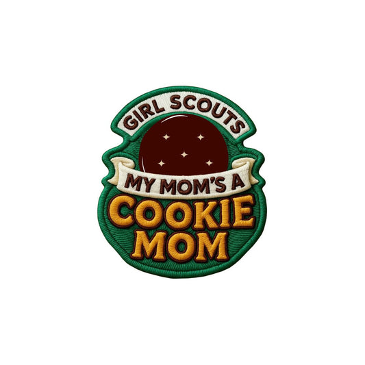 Girl Scouts Cookie Mom Thin Mint Iron-On Patch - 59085