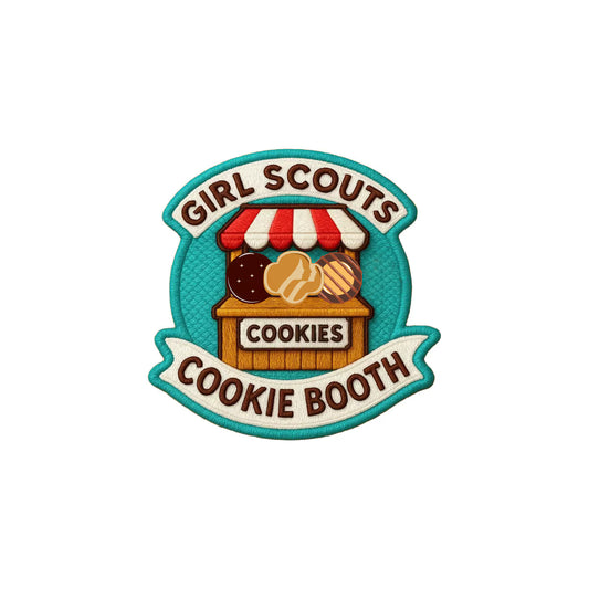 Girl Scout Cookie Booth Iron-On Patch
