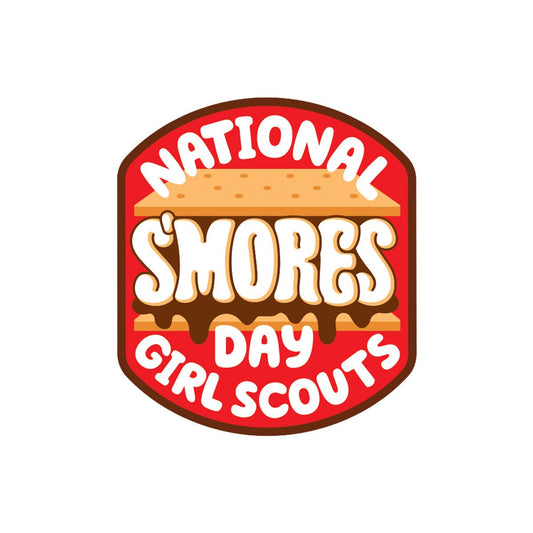 Girl Scout National S'mores Day Iron-On Patch - 59099