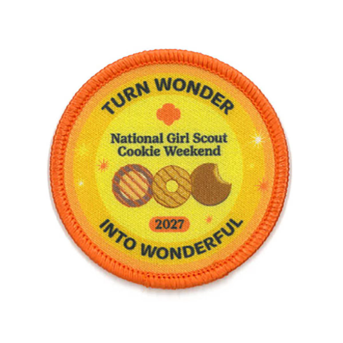Girl Scouts 2027 National Girl Scout Cookie Weekend Sew-On Patch - 59114